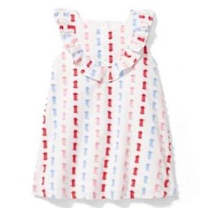 Janie and Jack Red White and Blue Dress Size 3-6M